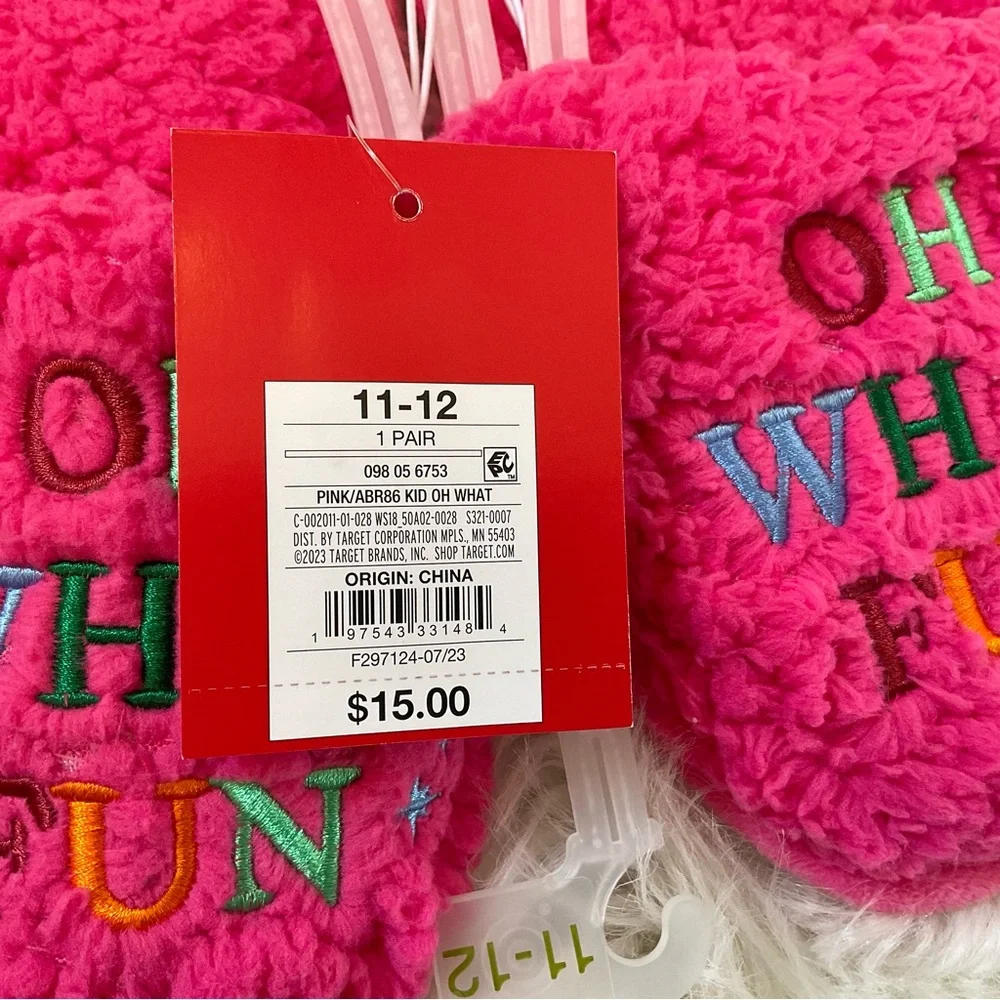 Wondershop at Target Kids Holiday Slippers - NWT x2 - Size 11-12